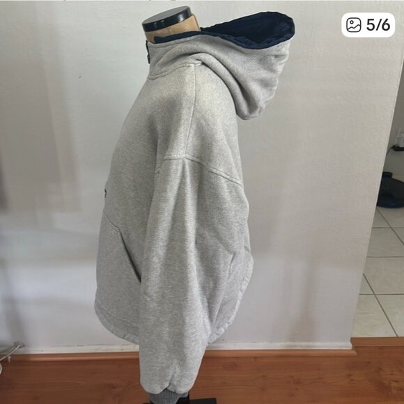 Adidas Mens L Reversible Pullover Vintage Hoodie Large READ - Picture 8 of 11